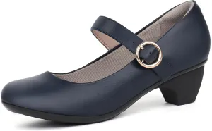 Women Mary Janes Pumps Chunky Shoes Dress Shoes