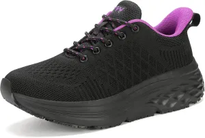 Womens Non Slip Work Shoes Water Resistant Walking Sneakers Food Service Chef Kitchen Shoes