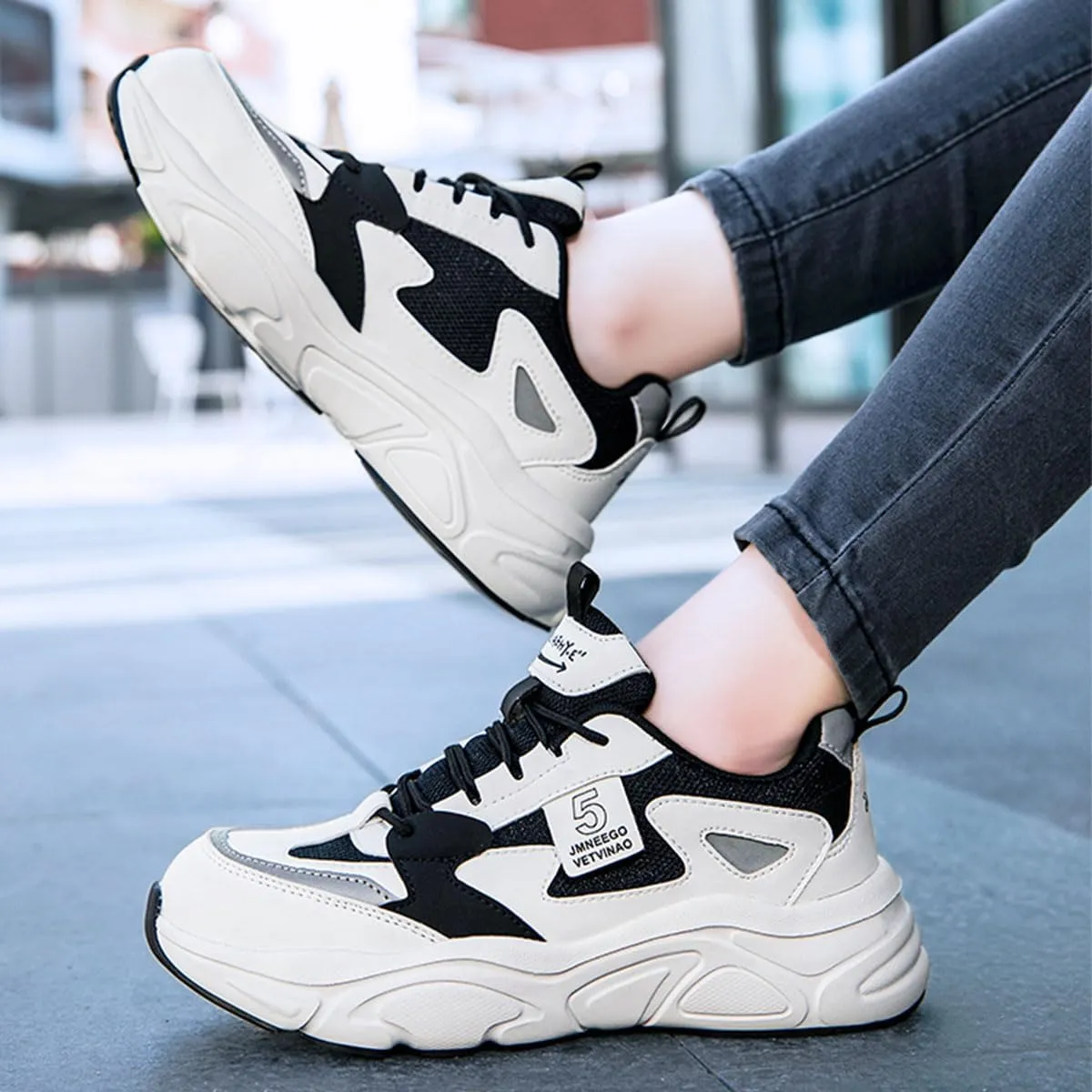 Women's Work Safety Shoes Steel Toe Sneakers Comfortable Breathable Anti-Smash Kevlar Anti Stabbing Thick Bottom Pops Shoes Site Protection Shoes
