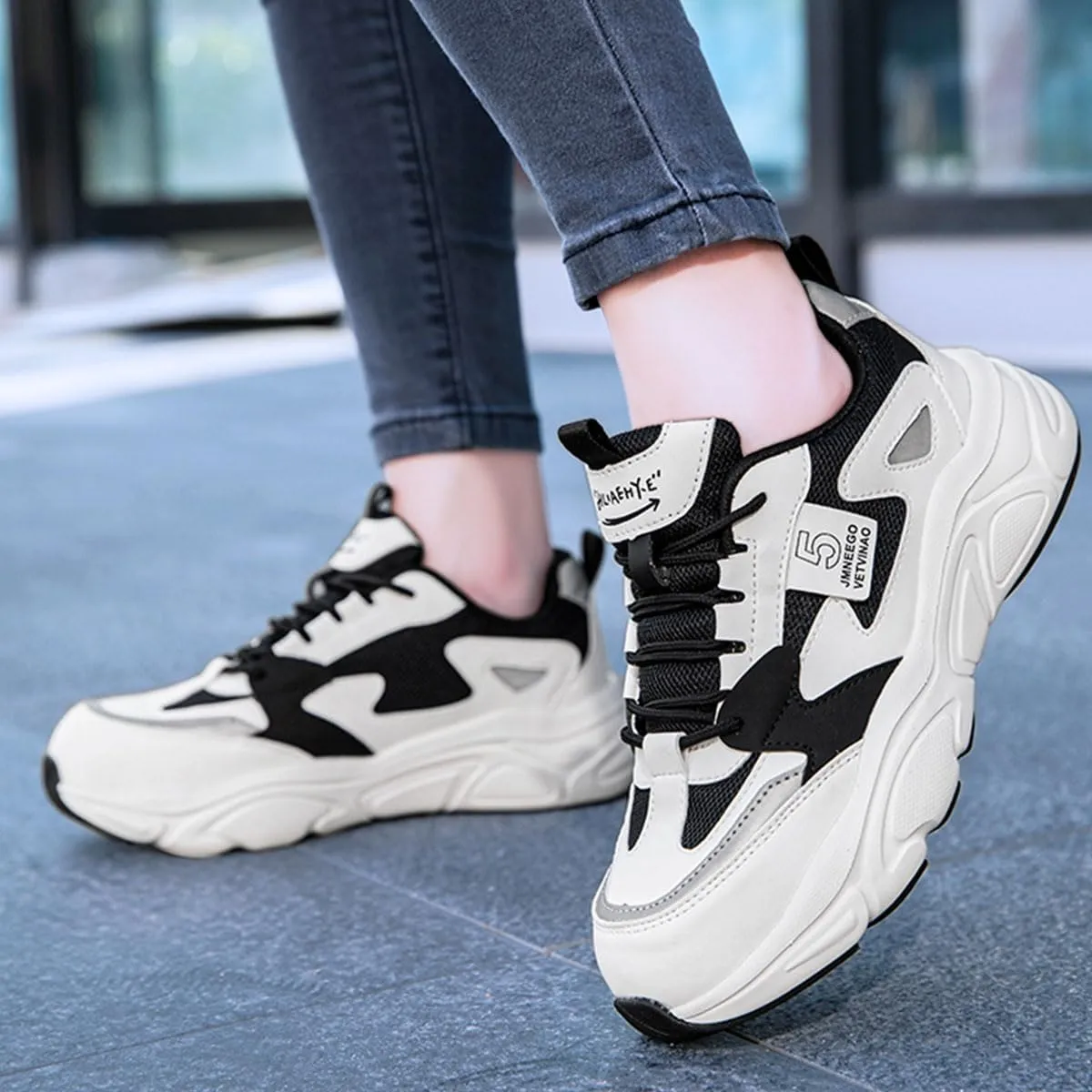 Women's Work Safety Shoes Steel Toe Sneakers Comfortable Breathable Anti-Smash Kevlar Anti Stabbing Thick Bottom Pops Shoes Site Protection Shoes